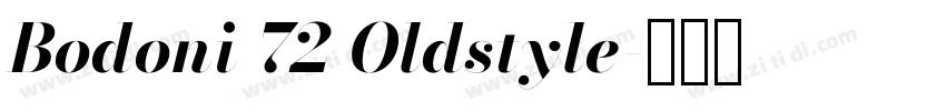 Bodoni 72 Oldstyle字体转换
